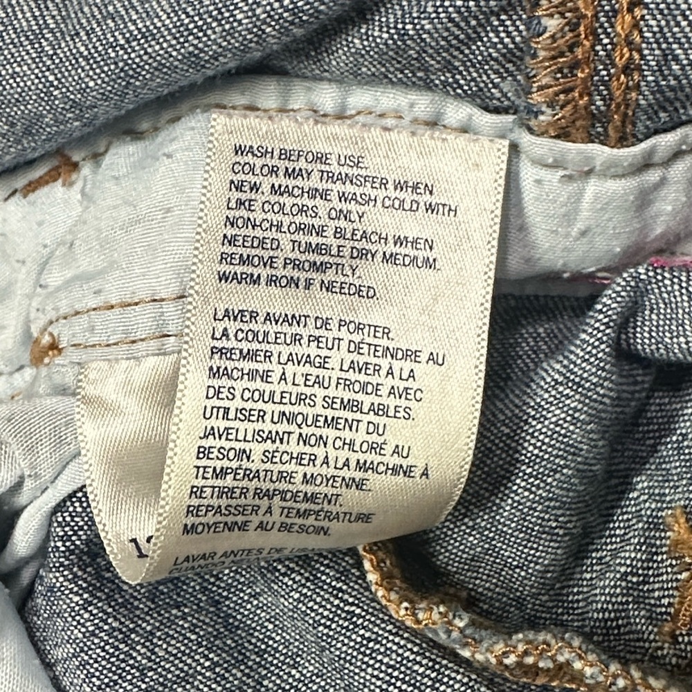 Vintage Oshkosh B’Gosh Vestbak Denim Overalls Infant Girl 12M Classic 90s - Picture 6 of 7
